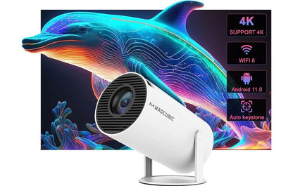 PLONGEZ AU CŒUR DU CINÉMA — Le Mini Projecteur 4K qui transforme votre salon en salle de projection ! 🎬✨