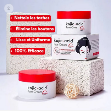 Anti-âge naturel, anti-taches puissant – la crème à l’acide kojique que votre visage attendait
