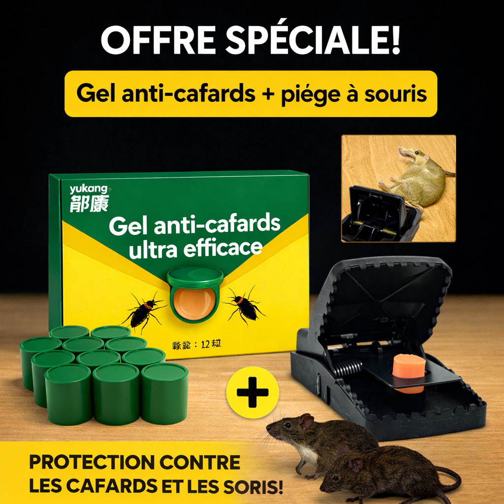Gel Anti-Cafards Ultra Efficace – Élimination Rapide en 3 à 7 Jours (12 Pastilles)
