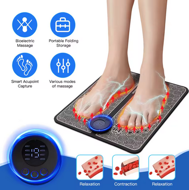 Tapis Relaxant EMS – Stimule la Circulation & Détend les Muscles 🦶✨