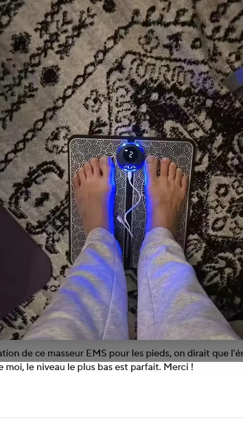 Tapis Relaxant EMS – Stimule la Circulation & Détend les Muscles 🦶✨