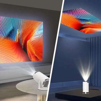 PLONGEZ AU CŒUR DU CINÉMA — Le Mini Projecteur 4K qui transforme votre salon en salle de projection ! 🎬✨